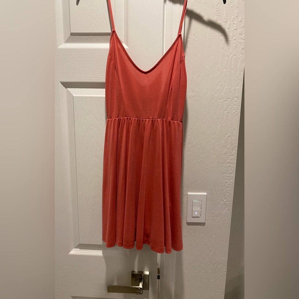 Strappy, Flowy, Peachy / Coral Dress
